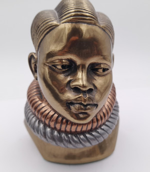 AFRIKANERIN BÜSTE BRONZE...