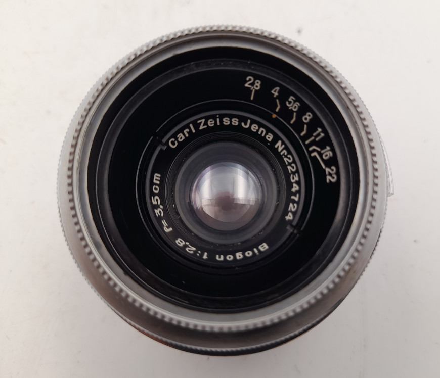 Objektiv Carl Jena Biogon 1:2.8 F=3,5cm (Contax)